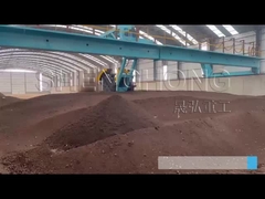 Trough Type Throwing Fertilizer Production Plant Hydraulic Lifting 50m/H