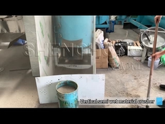 Vertical semi wet material crusher