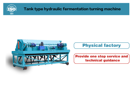 Trough Type Throwing Fertilizer Production Plant Hydraulic Lifting 50m/H
