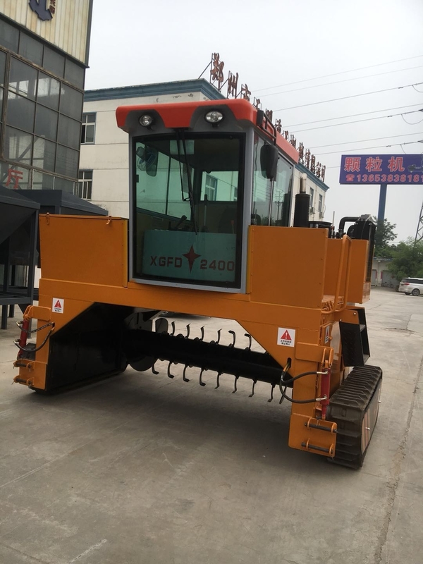 Organic Manure Compost Turner Machine Automatic Crawler Type SGS