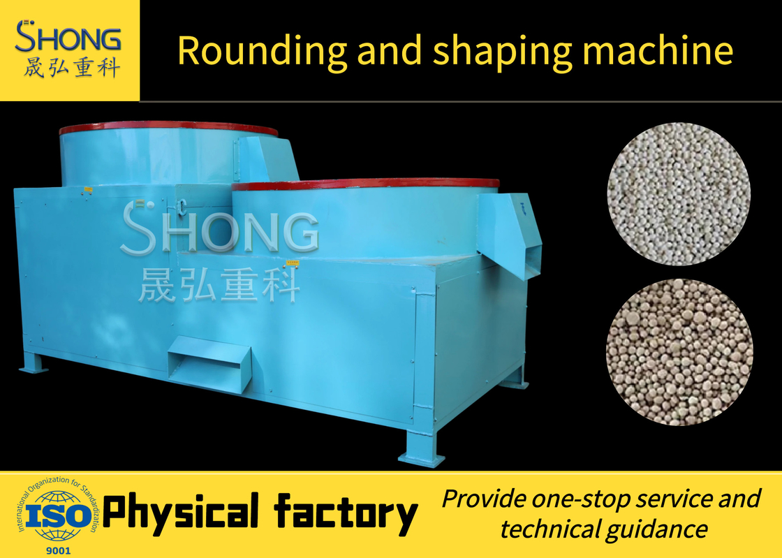 High Capacity Fertilizer Pellet Polishing Machine for 3-5mm Granules with 20-40% Moisture Content