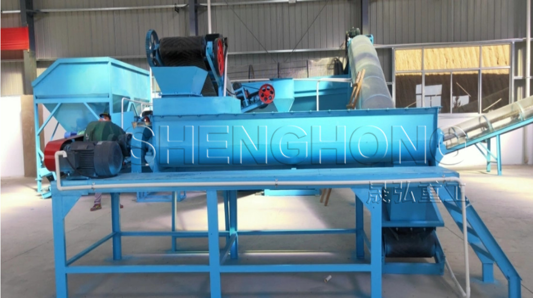 Batching Mixing & Drying Organic Fertilizer Production Line with Pelletizer Click Technology