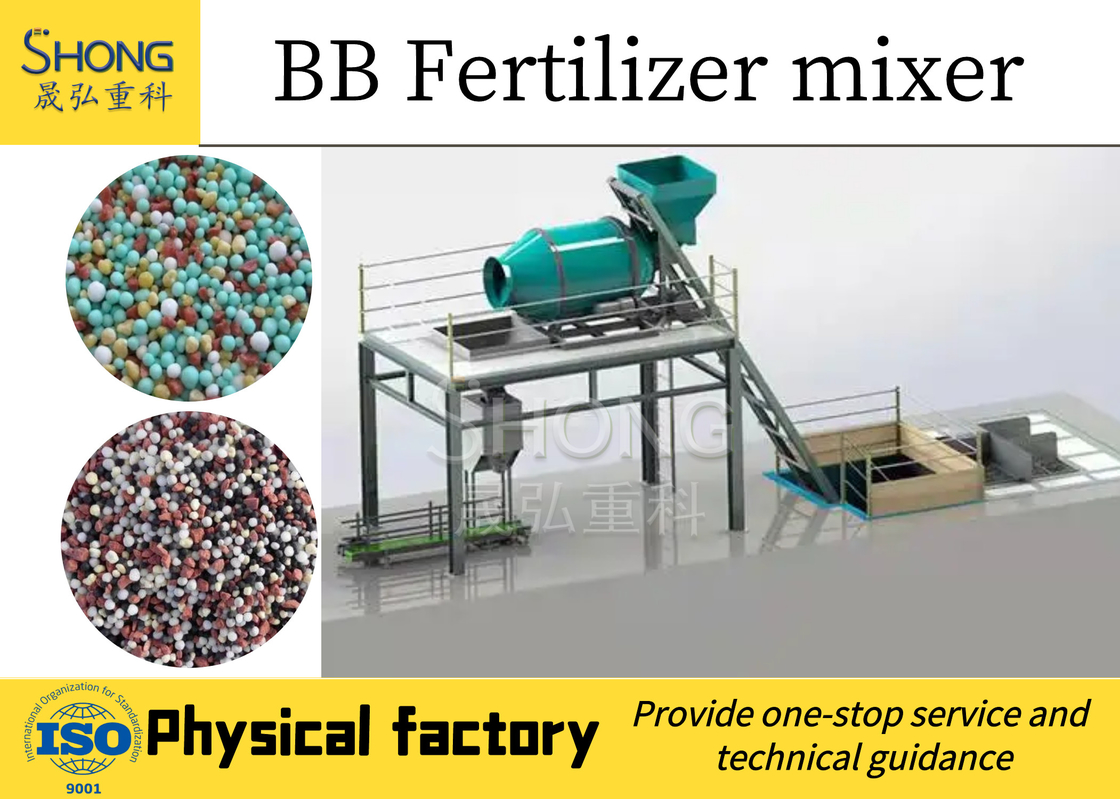 High Efficiency Bulk Blending Fertilizer Plant with High Output and Precision Batching for NPK Compound Fertilizer