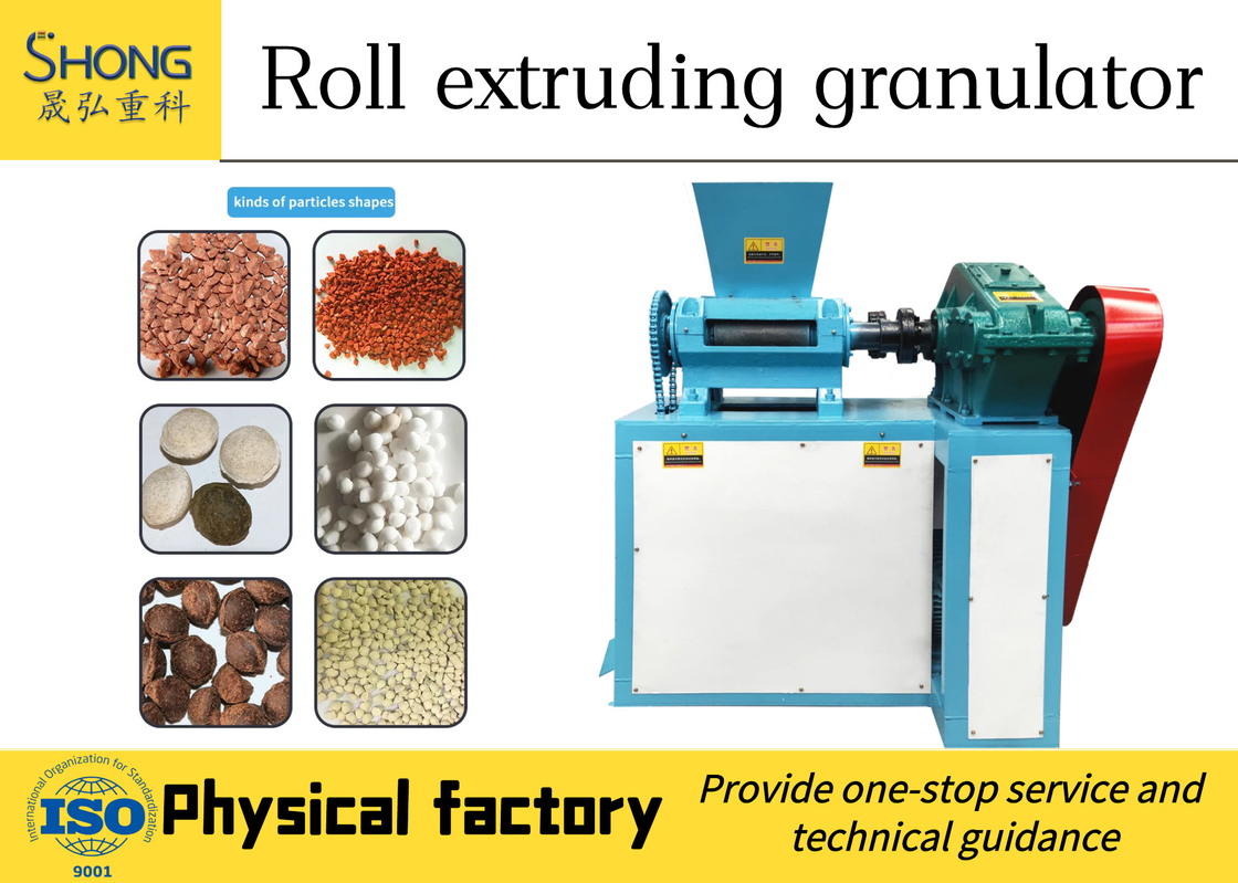 Customized 186*300mm Roller Size Roller Press Granulator For Your Fertilizer Production