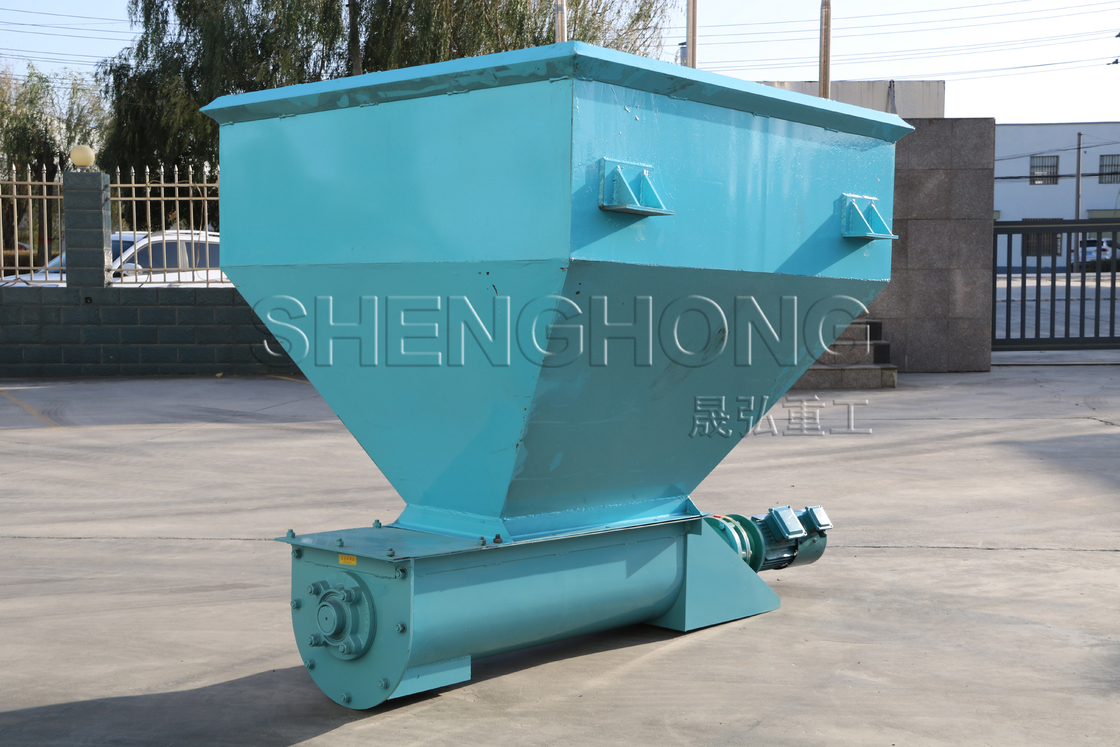 Organic Fertilizer Production Line Feeder Automatically Feeds Evenly Capacity 1-20t/h Color Blue