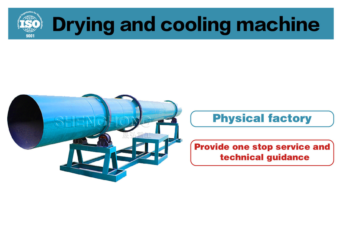 2.5-8r/min Speed Rotary Drum Dryer For 2-5 Inclination Angle Adjustment Rotary Drum Dryer