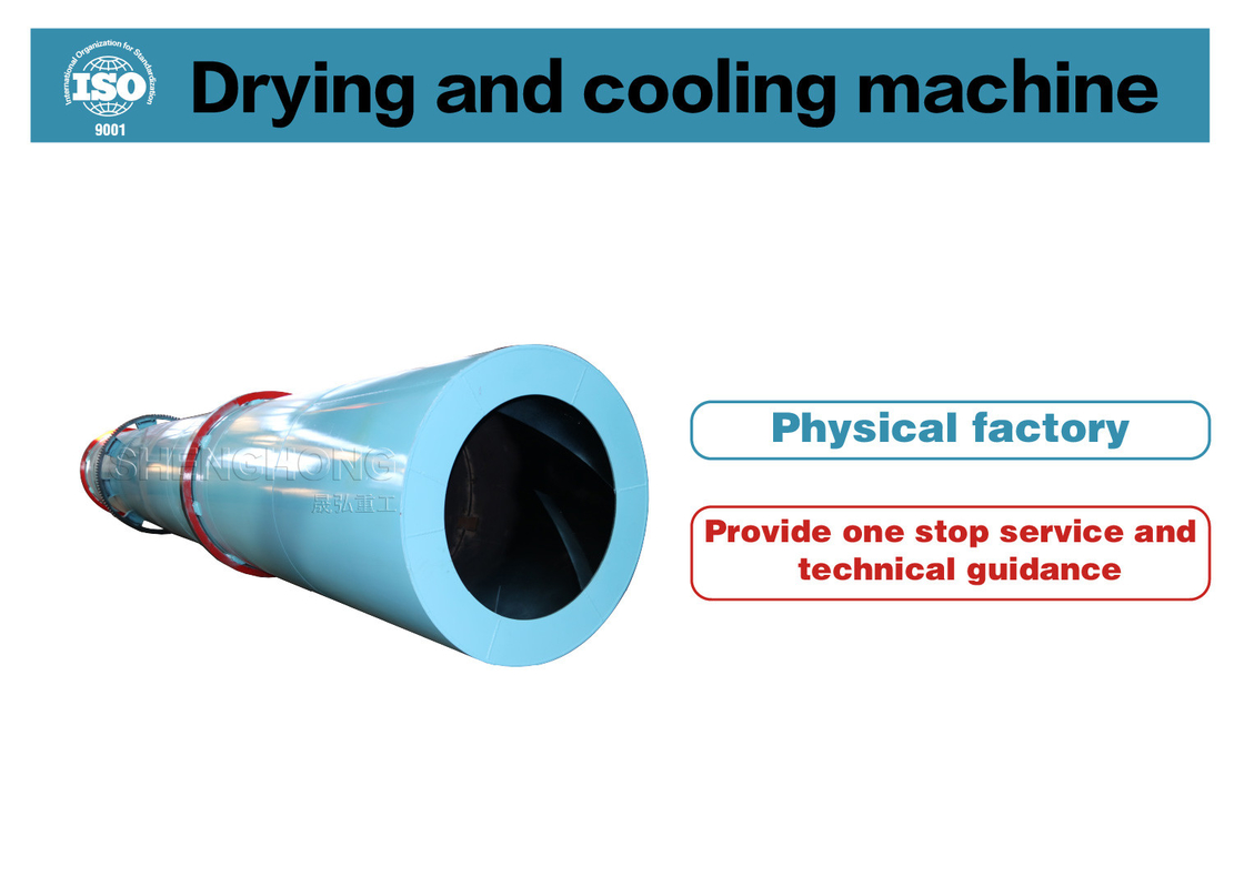 2.5-8r/min Speed Rotary Drum Dryer For 2-5 Inclination Angle Adjustment Rotary Drum Dryer
