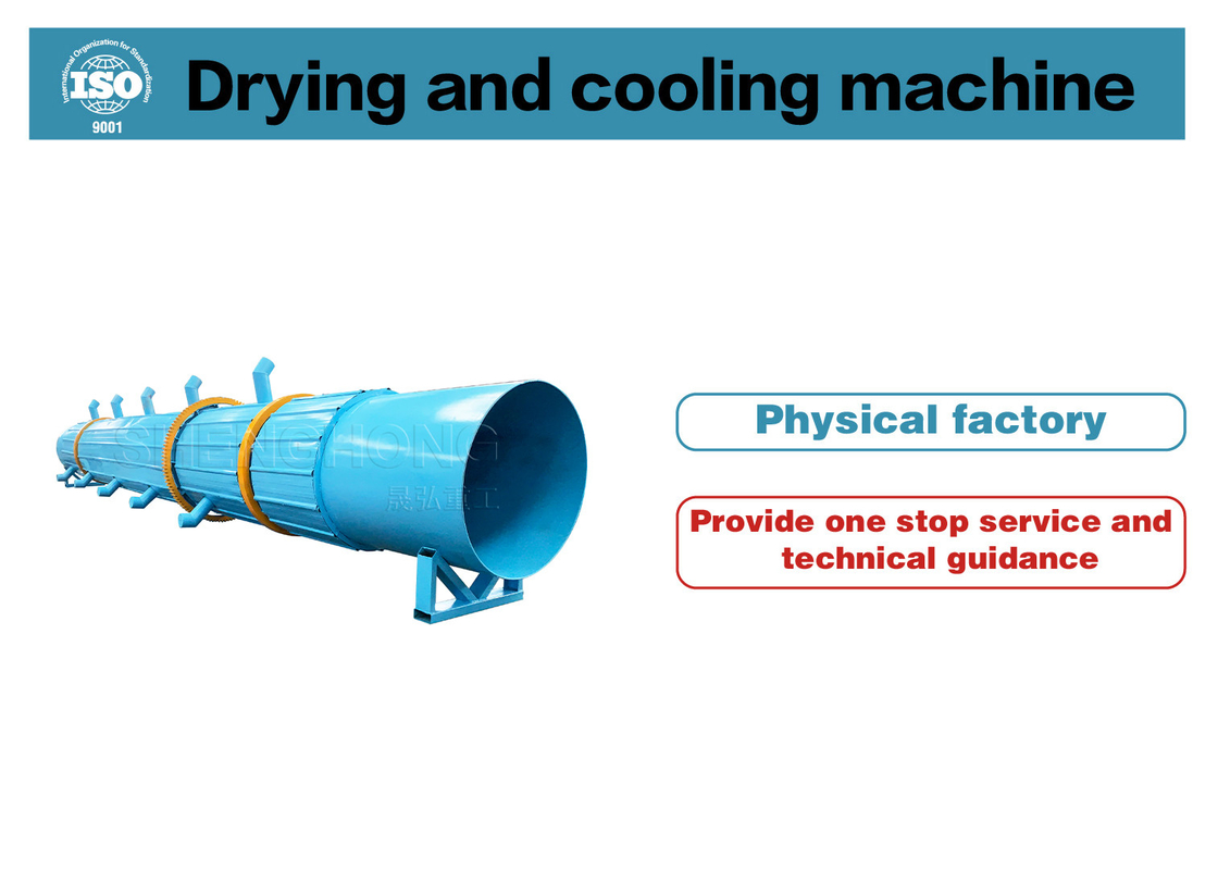 Livestock And Poultry Manure Drying Equipment Speed 2.5-8r/min Rotating Drum Dryer