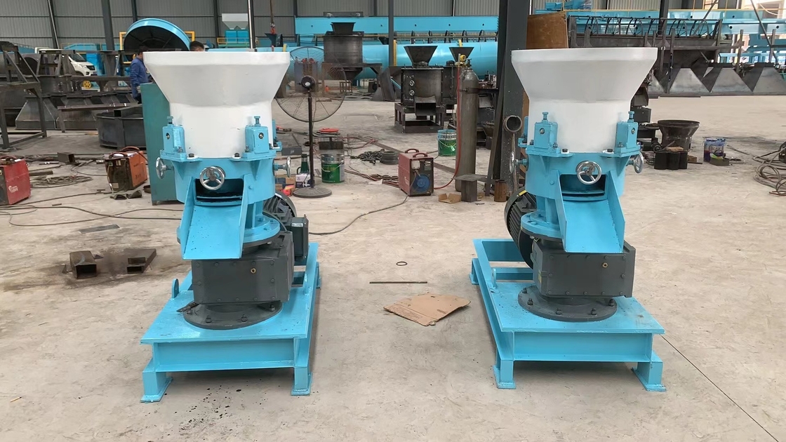 5-8 T/H Flat Die Pelletizer Poultry Manure Granular Fertilizer Equipment For Organic Fertilizer Production