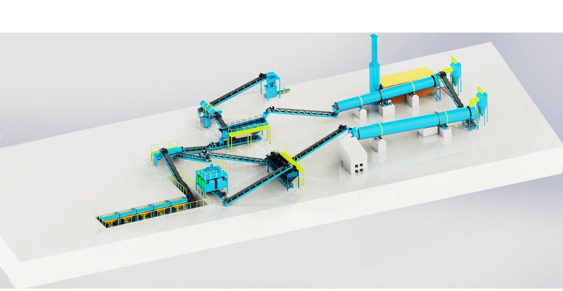 NPK Production System 18.5kw Power and 2.5-20mm Granules Diameter for Optimal Performance