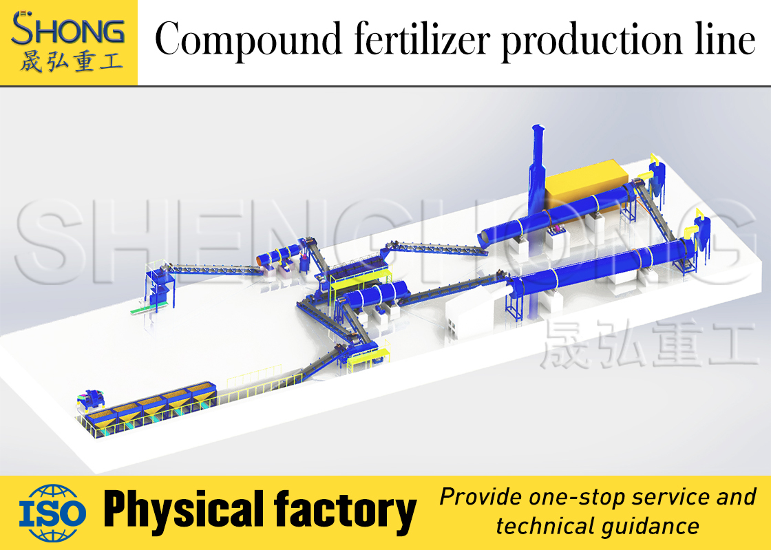 Turnkey Project Customized Drum Granulation Line for Compound Fertilizer with Spherical Granules 1-3mm and Adjustable Nutrient Content 20%-48%