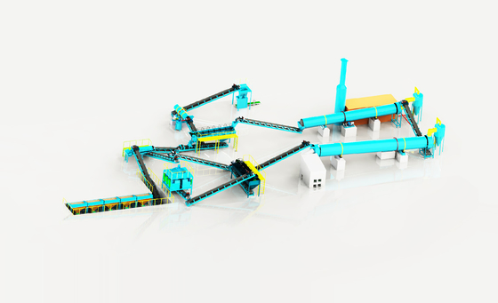 Advanced NPK Fertilizer Production Line Easy Operation Oval Design Total Nutrient Content ≥90% for Optimal Crop Growth