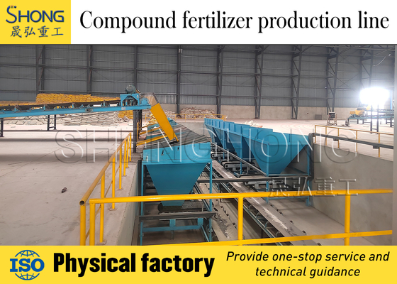 High Capacity NPK Fertilizer Drum Granulator Line with 1-10 Tons per Hour Output, Eco-friendly and Producing Round Granules