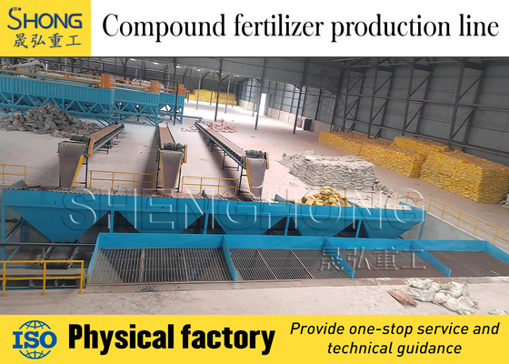 Dust-Free Rotary Drum Granulation Plant for 100,000 Tons Annual Production of Spherical Particles 1mm-3mm with NPK Content 20%-48%