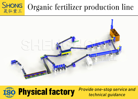 High Efficiency Compost Turner with Low Energy Consumption and Granulation Rate >98% for Organic Fertilizer Production Line