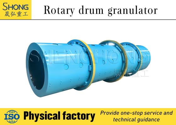 High Capacity Drum Granulator for Round Ball Shape Fertilizer with High Efficiency