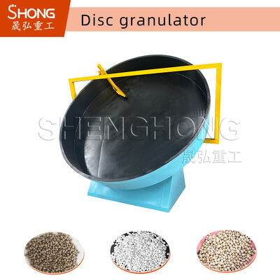 Organic Fertilizer Disc Granulator Machine with 12 Months Warranty 0.3-6 ton/hour Capacity and 2 Tons Weight