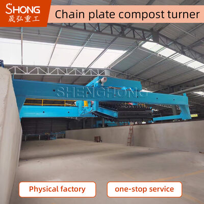 Durable 19.5kw Groove Type Compost Turning Machine With 1.68m Groove Depth And 2 Cubic Meter Capacity For Municipal Applications