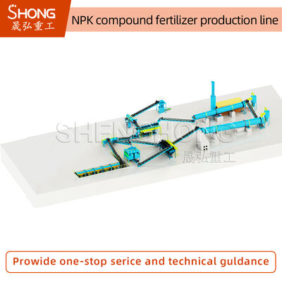 NPK Fertilizer Production Line with 12-15t/h Capacity No Drying Process and Below 10% Moisture for Efficient Fertilizer Granules Manufacturing