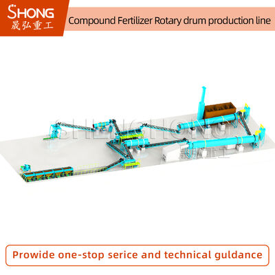 High Efficiency Low Energy Consumption Stable Operation Compound Fertilizer Production Line for NPK Granulation