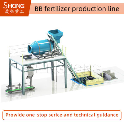 High Capacity 1-50 Tons Per Hour BB Fertilizer Production Line with PLC Control System and Customizable Options