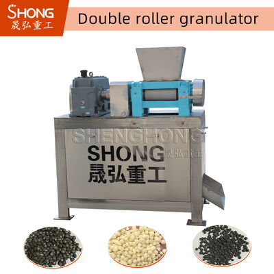 Double Roller Granulator / NPK Compound Fertilizer Pellet Making Machine