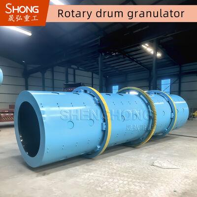 Carbon Steel Rotary Drum Granulator 10-15 T/H NPK Fertilizer