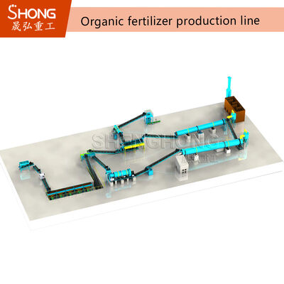 Organic and Compound Fertilizer Combination Production Line With 4-5t/h
