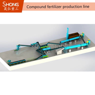 Rotary Drum Granulator for NPK Fertilizer 3-8mm Granules 380V