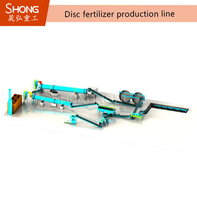 Cow Dung Organic Fertilizer Production Line Full Auto 10t/H organic fertilizer production line