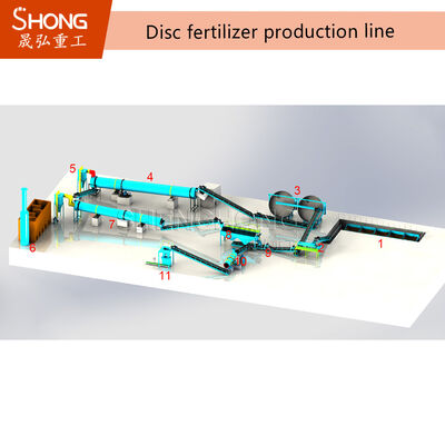 380V Organic Fertilizer Production Line Biomass Compost Waste