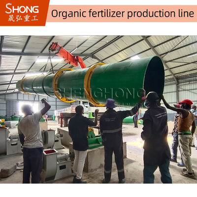 10-12 Tons/hr Cow Dung Bio-Organic Fertilizer Processing Line