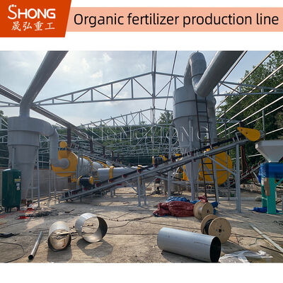 380V Organic Fertilizer Production Line Animal Manure Aerobic Fermentation