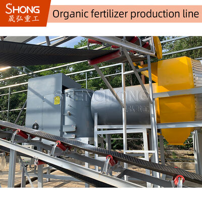 Chicken Dung Organic Fertilizer Production Plant 5t/H 75kw organic fertilizer production line