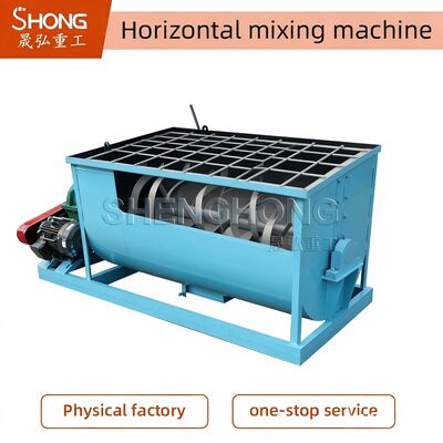 High Capacity Horizontal Mixer with Fast Mixing Speed and Reliable Performance for Fertilizer Production