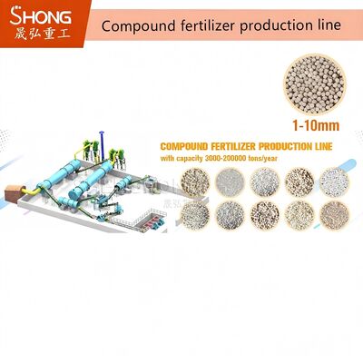 High Efficiency Energy Saving Compound Fertilizer Production Line with 100,000 Tons Annual Output