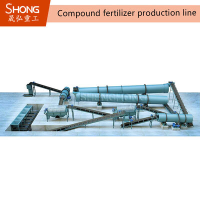 NPK Fertilizer Plant Compound Fertilizer Production Line with 100,000 Tons Annual Output and 1-10mm Ball Shape Granules