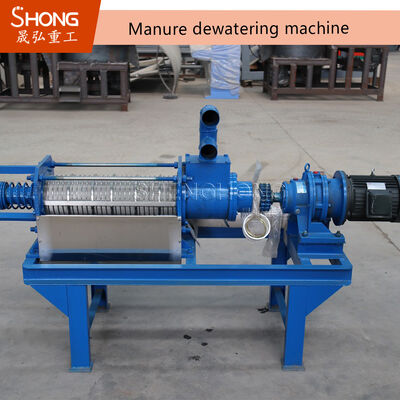 Carbon Steel Manure Dewatering Machine with 3t/H Capacity and 7kw Power for Poultry Farms