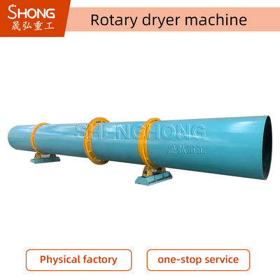 High Capacity 1-50t/h Rotary Drum Dryer for Sludge Drying Treatment with Carbon Steel/Stainless Steel Construction