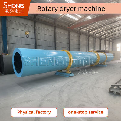 2-5 Inclination 50-600℃ Temperature Rotary Drum Dryer with Carbon Steel Construction for Efficient Sludge Drying