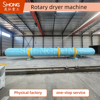 High Capacity 40-50t/h Rotary Drum Dryer with 50-600℃ Temperature Range and Carbon Steel/Stainless Steel Construction