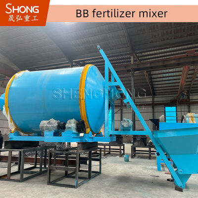 BB Fertilizer Production Line with 1-5 Tons Per Hour Capacity, PLC Intelligent Control System, and 304 Stainless Steel Mixing Cylinder