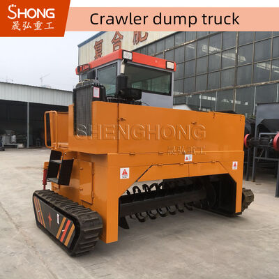Carbon Steel Crawler Type Compost Turner for Organic Fertilizer Production