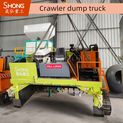 Carbon Steel Crawler Type Compost Turner Organic Fertilizer Machine 2000*1100*500mm