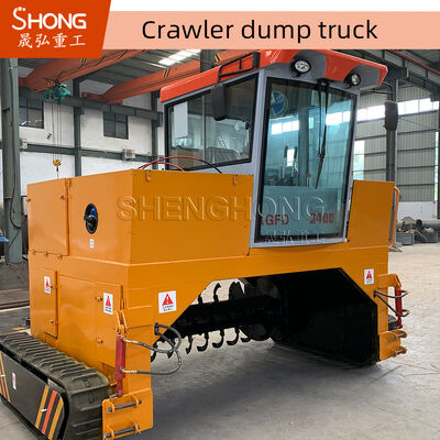 12 Month Warranty 1000kg Capacity Diesel Oil Fuel Fermentation Compost Equipment and Crawler Tipping Machine