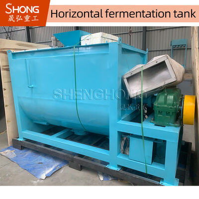 2CBM Capacity Carbon Steel Fermentation Compost Equipment with 800*350mm Outlet and Ra <0.4mm Surface for Organic Fertilizer Production