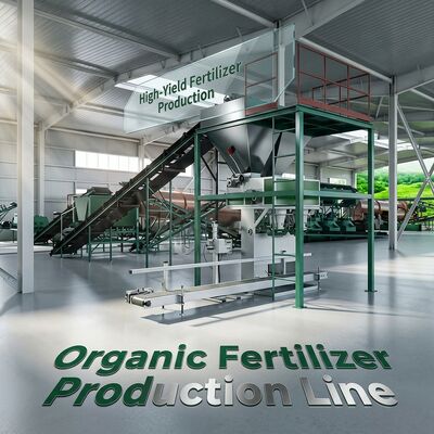 Organic Fertilizer Production Line Compost Making Machine for 1-20 Thousand Tons Per Year with Below 10% Moisture Using Chicken Manure