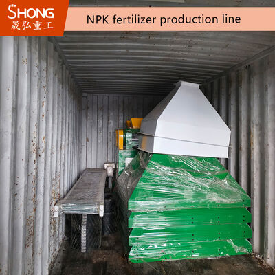 NPK Fertilizer Production Line with Double Roller Granulation for One-Step Forming, Energy Saving, and 12-15t/h Capacity
