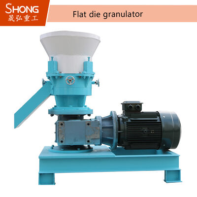 Flat Die Fertilizer Granulator Machine with 22kw-75kw Power, 3-7 ton per hour Capacity, and Carbon Steel or Stainless Steel Material