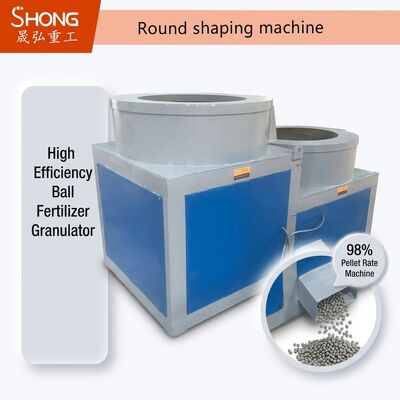 Rounding and Shaping Machine for Ball Shape Fertilizer Granules with 98% Pellet Rate and Continuous Operating
